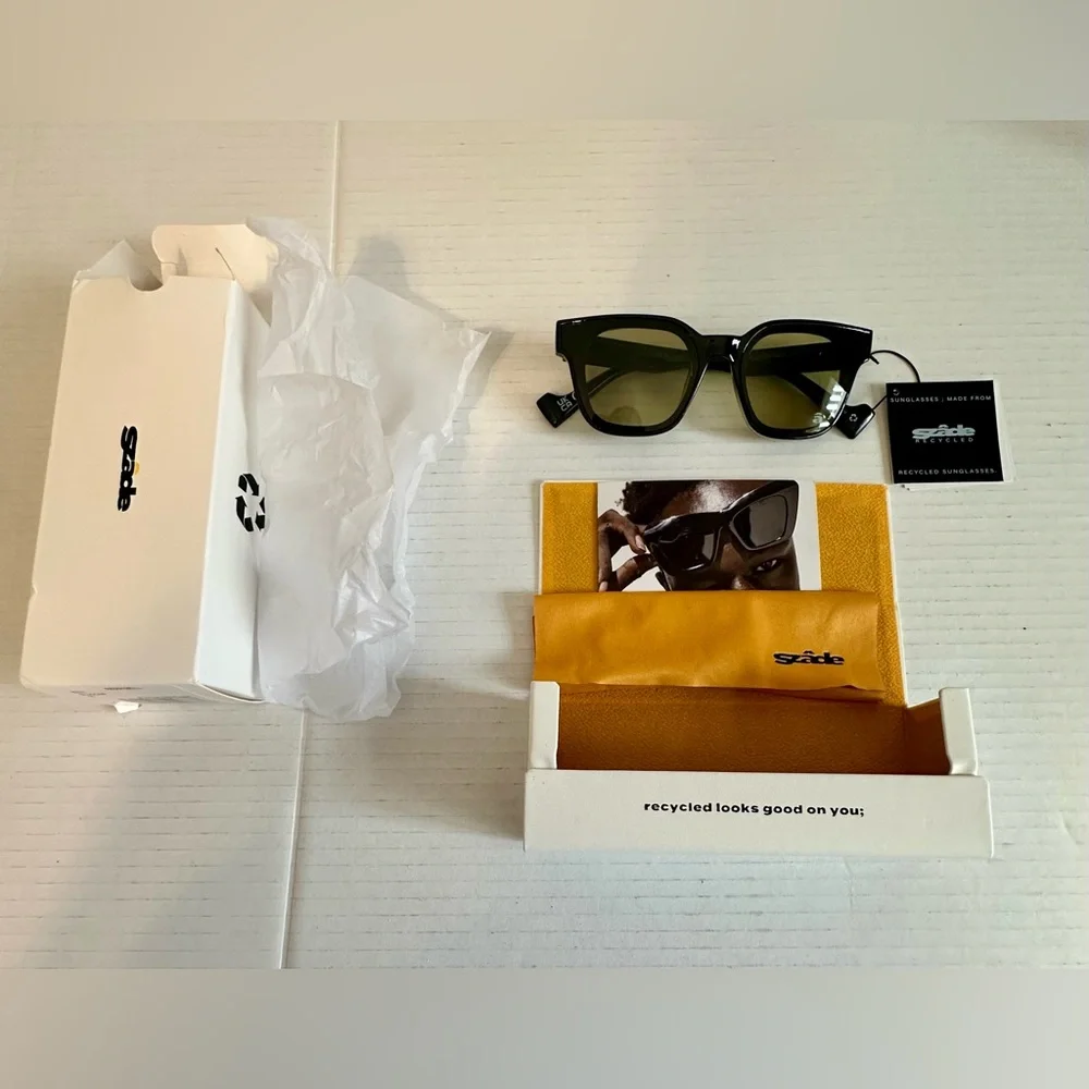 Szade Black Recycled Women’s Sunglasses Elysium Caper‎ New In Box